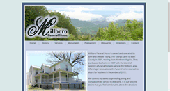 Desktop Screenshot of millborofuneralhome.com